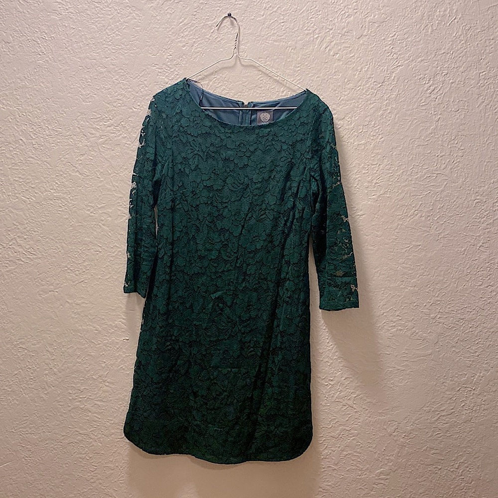 Dark green color , flower designed size 10